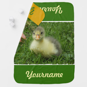 kids + motif, baby + animals, cute, blue, birds, blanket