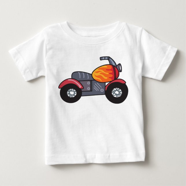Kids Motorcycle Baby T-Shirt (Front)