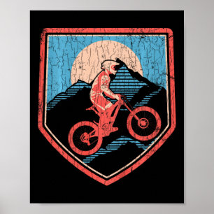 Kids Mountain Bike Cycling Gifts Youth Boys _1  Poster