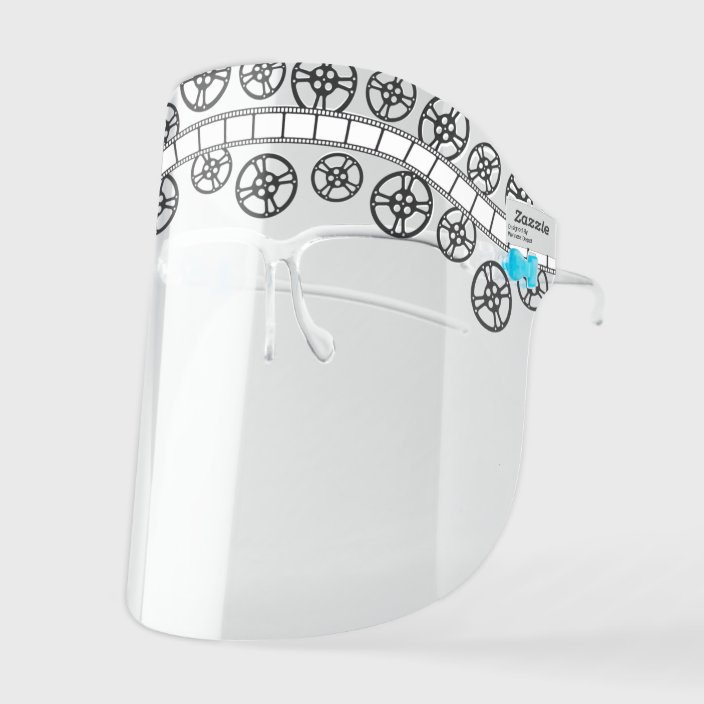 Kid S Movie Theater Film Reels Kids Face Shield Zazzle Com