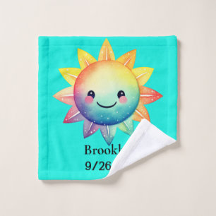 Kids Multi colored sun Wash Cloth