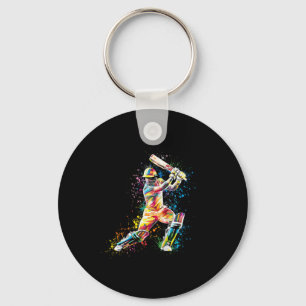 Kids Multicolored Cricket Men Kids Boys  Keychain