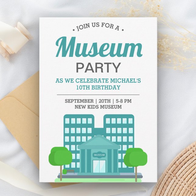 Kids Museum Birthday Party Invitation (Creator Uploaded)