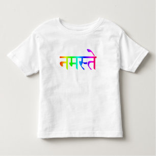 Kids Namaste Rainbow Shirt