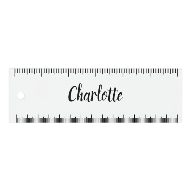 Kid's name, back to school, school supply, custom  ruler (Front)