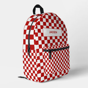 Kids Name Backpack Car Race Back To School