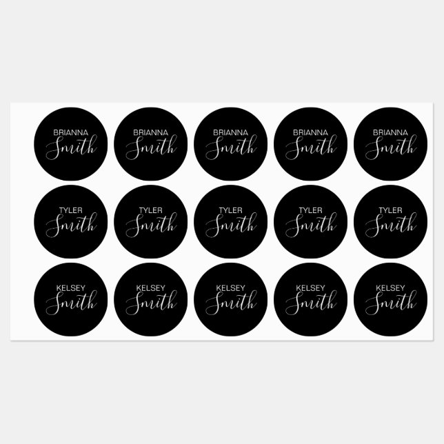 Kid's Name for Water Bottles & Lunches | Modern Labels (Sheet)