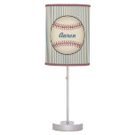 Kids Name Sports Baseball Decor Bedroom Lamp at Zazzle