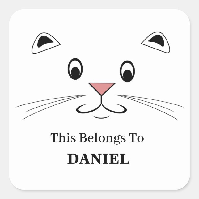 Kids Name Tag Stickers (Front)
