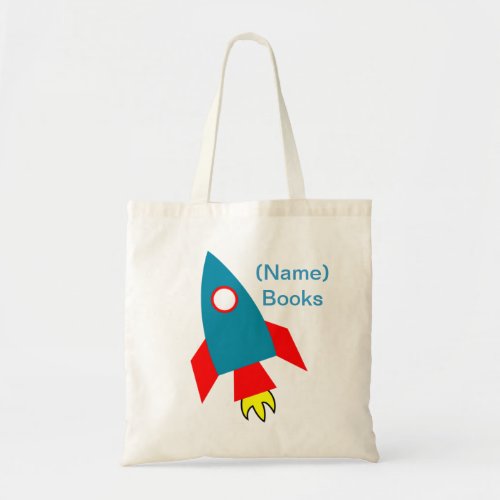 Kids named id Rocket book tote bag