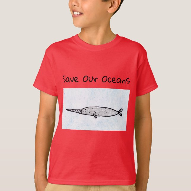 Kids Narwhal T-shirt (Front)