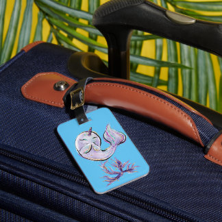 Kids Narwhale Luggage Tag