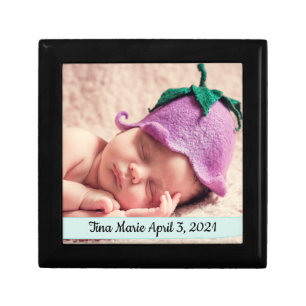Kids New Baby Personalized Name Birthdate Unisex Gift Box