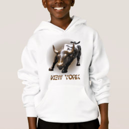 Kid&#39;s New York Bull Hoodie Kid&#39;s Souvenir NY Shirt