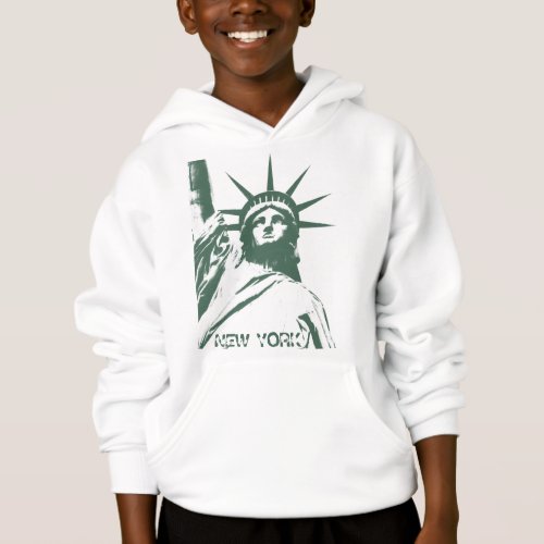 Kids New York Hoodie Statue of Liberty Souvenir