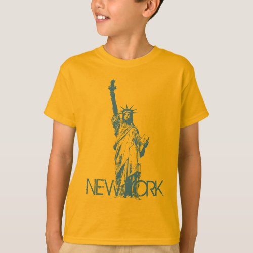 Kids New York T_shirt Organic Statue of Liberty T