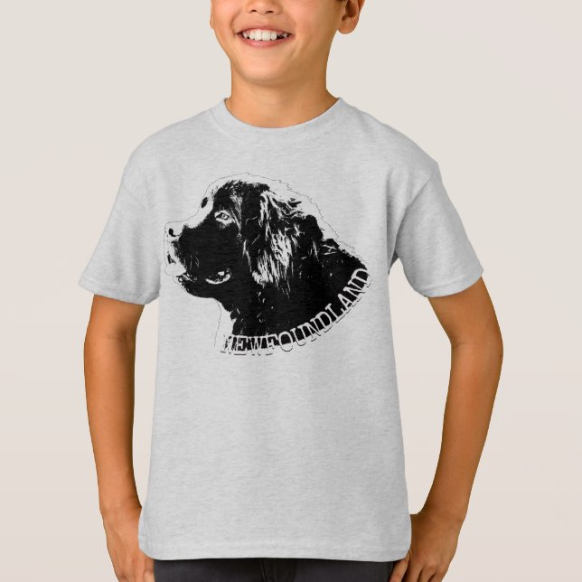 Kid's Newfoundland Puppy T-shirts and Gifts (Front)
