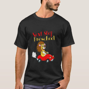 Kids Next Stop Preschool Lion Car Driver Boys 1st T-Shirt