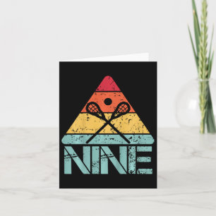 Kids Nine Birthday Lacrosse 9th 9 Year Old Lacross Card