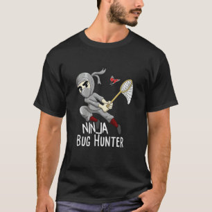 Kids Ninja Bug Hunter Insect Catcher Entomologist  T-Shirt