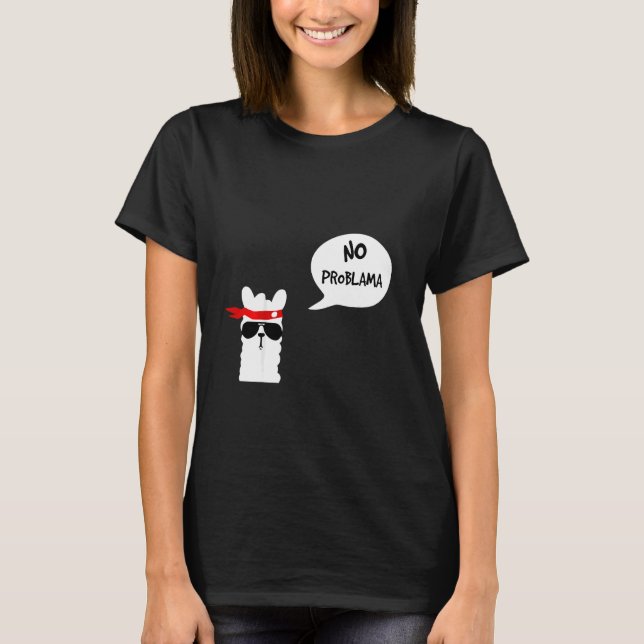 Kids No Problama llama 7 T-Shirt (Front)