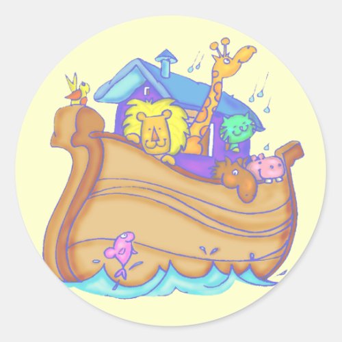 Kids Noahs Ark T Shirts and Gifts Classic Round Sticker