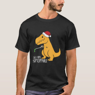 Kids Now Im Unstoppable Rex Christmas Dinosaur Boy T-Shirt