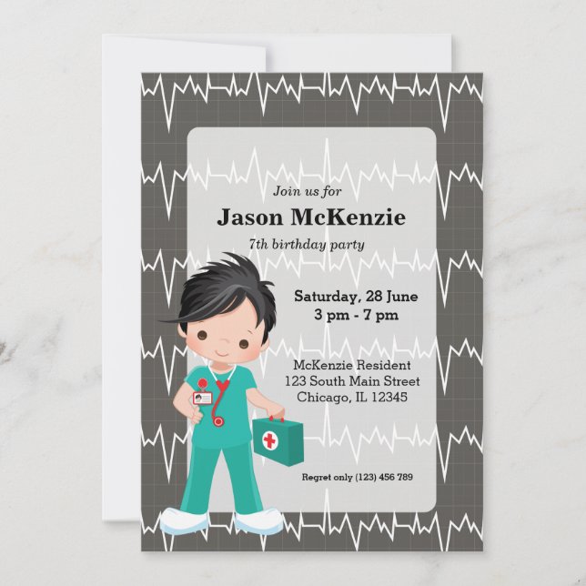 Kids Nurse Invitation (Front)