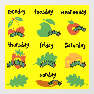 Kids Nursery Days Of The Week Wall Decal
