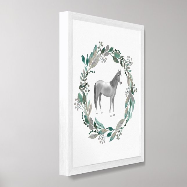 Kids Nursery Horse Prints (Framed Angled)