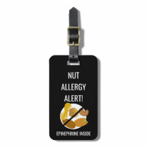 Kids Nut Allergy Alert with Epinephrine Image Bag Tag