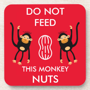 Kids Nut Allergy Warning Beverage Coaster