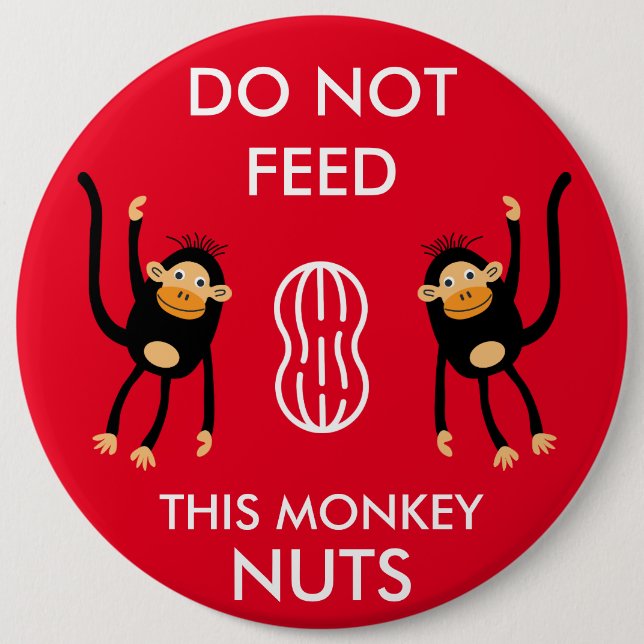 Kids Nut Allergy Warning Button (Front)