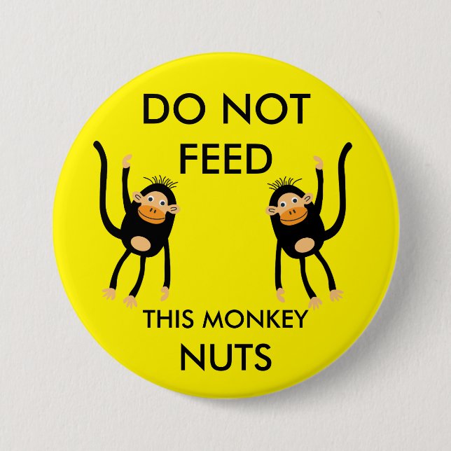 Kids Nut Allergy Warning Button (Front)