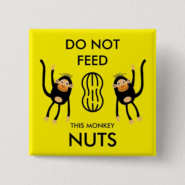 Kids Nut Allergy Warning Button (Front)