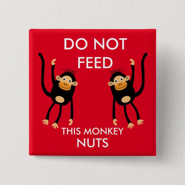 Kids Nut Allergy Warning Button (Front)