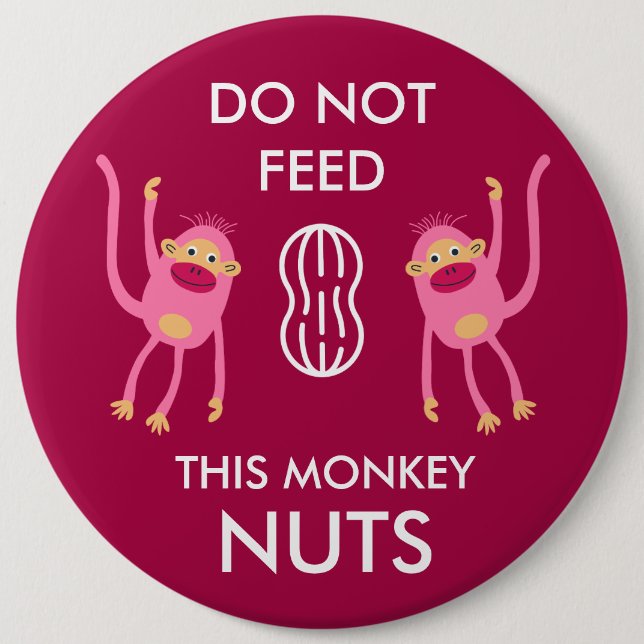Kids Nut Allergy Warning Button (Front)