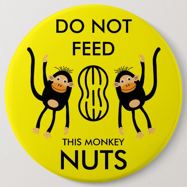 Kids Nut Allergy Warning Button (Front)
