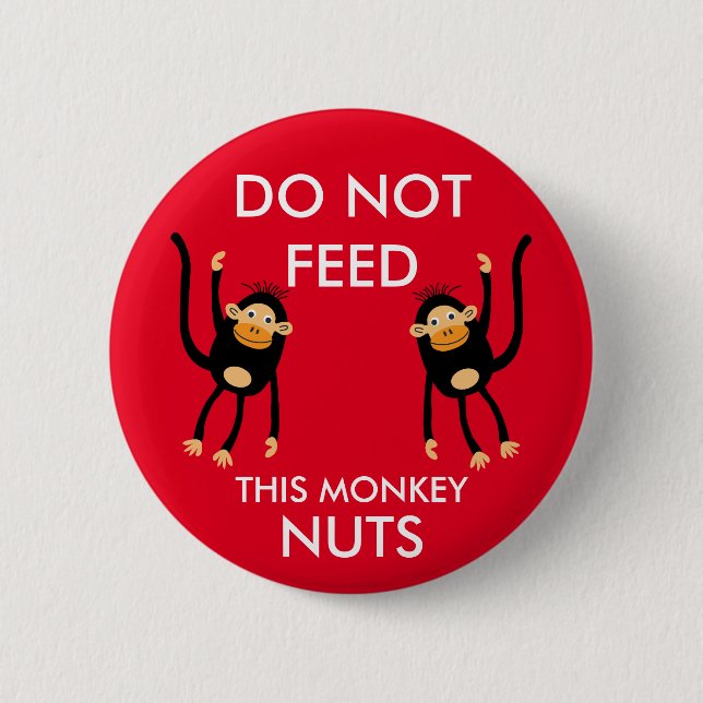 Kids Nut Allergy Warning Button (Front)