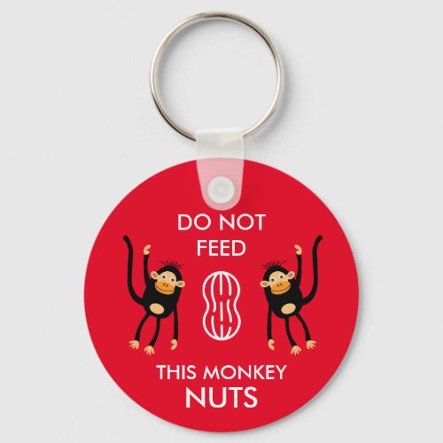 Kids Nut Allergy Warning Keychain