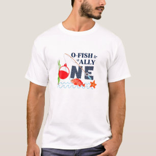 Kids O Fish Ally One 1St First Birthday Party T-Shirt