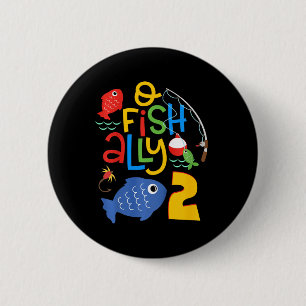 Kids O-fish-ally Two Birthday Decorations 2 Year O Button