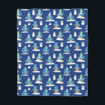 Kids Octopus Winter Sports Funny Animal  Fleece Blanket<br><div class="desc">Kids Octopus Winter Sports Funny Animal Blanket Octopus and Snowman pattern with winter sports,  skiing,  sledding,  and snowboarding. Winter Holiday Christmas or Hanukah or winter birthday.</div>