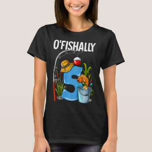 Kids O'fishally 5 Years Old 5th Birthday Fishing  T-Shirt