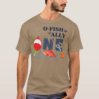 Kids OFishAlly One 1st First Birthday Party Outfit T-Shirt