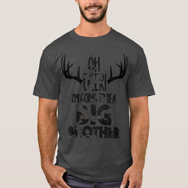 Kids Oh Deer Big Brother Hunting Hunters T-Shirt (Front)