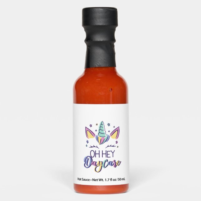 Kids Oh Hey Daycare Vibes First Day Of Daycare Gir Hot Sauces (Front)