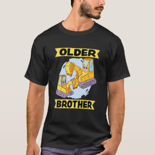 Kids Older Brother 2023 Digger Excavator Dredger   T-Shirt