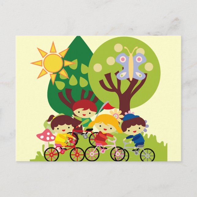 Kids on Bikes Postcard (Front)