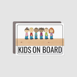 Kids On Board Car Magnet